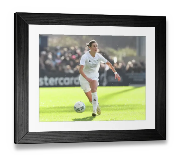 Framed Print : Emily Fox in Action: Arsenal Women vs. Watford Women FA Cup Fourth Round Framed Print : Emily Fox in Action: Arsenal Women vs. Watford Women FA Cup Fourth Round