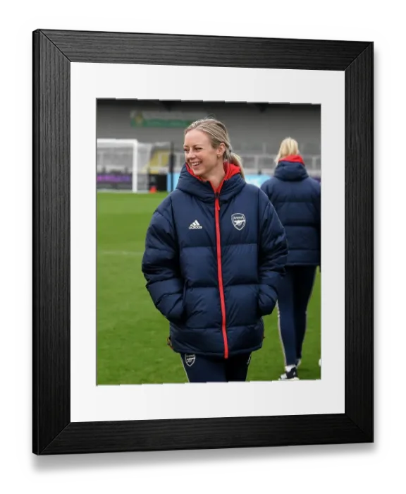 Framed Print : Arsenal Women Prepare for Watford Women in FA Cup Fourth Round: Amanda Ilestedt Inspects Pitch Framed Print : Arsenal Women Prepare for Watford Women in FA Cup Fourth Round: Amanda Ilestedt Inspects Pitch