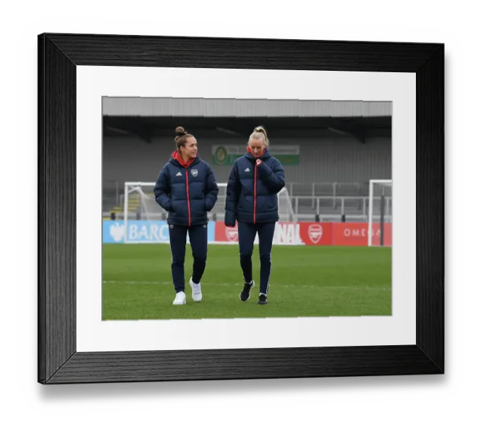 Framed Print : Arsenal Women: Pre-Match Focus - Lia Walti and Stina Blackstenius United in Determination Ahead of FA Cup Clash vs. Watford Women Framed Print : Arsenal Women: Pre-Match Focus - Lia Walti and Stina Blackstenius United in Determination Ahead of FA Cup Clash vs. Watford Women