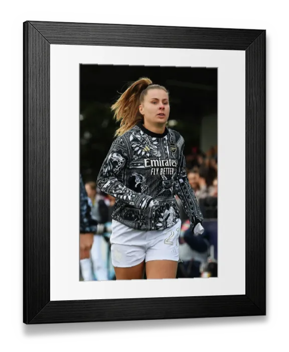 Framed Print : Arsenal Women's Star Victoria Pelova Gears Up for Battle Against Watford Women Framed Print : Arsenal Women's Star Victoria Pelova Gears Up for Battle Against Watford Women