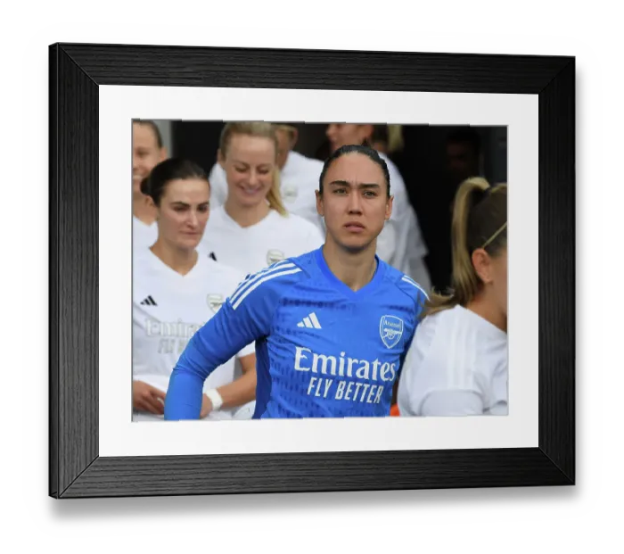 Framed Print : Arsenal Goalkeeper Manuela Zinsberger Before Arsenal Women vs Watford Women FA Cup Match Framed Print : Arsenal Goalkeeper Manuela Zinsberger Before Arsenal Women vs Watford Women FA Cup Match