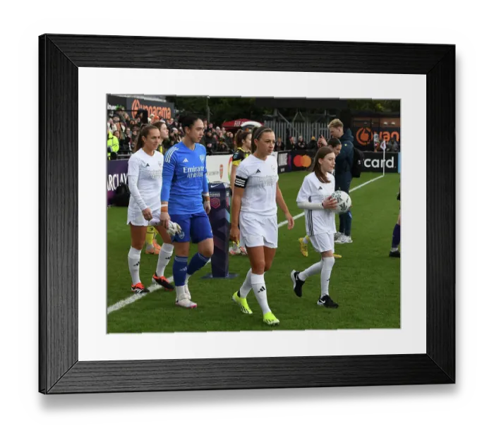Framed Print : Arsenal Women's FA Cup: Katie McCabe Leads Team Against Watford