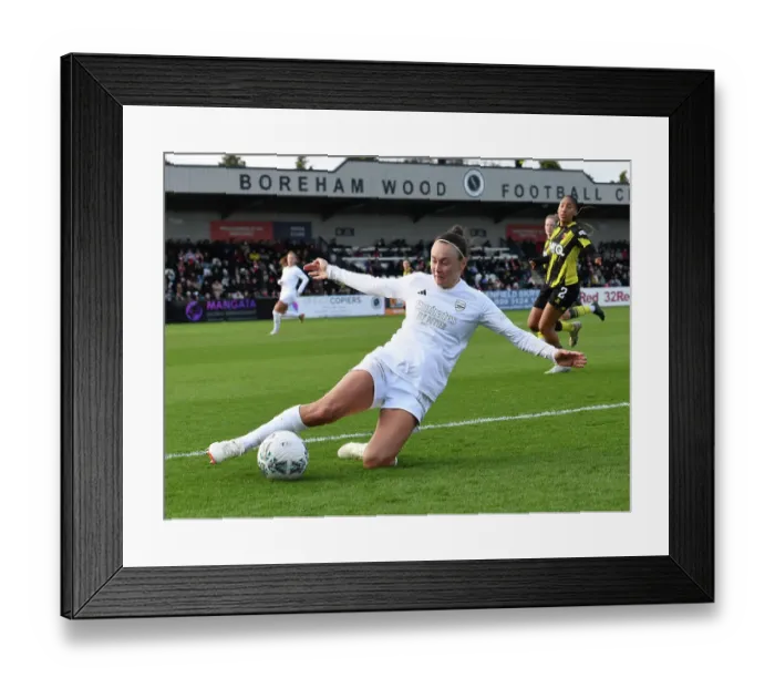 Framed Print : Caitlin Foord of Arsenal in Action against Watford Women during FA Cup Fourth Round