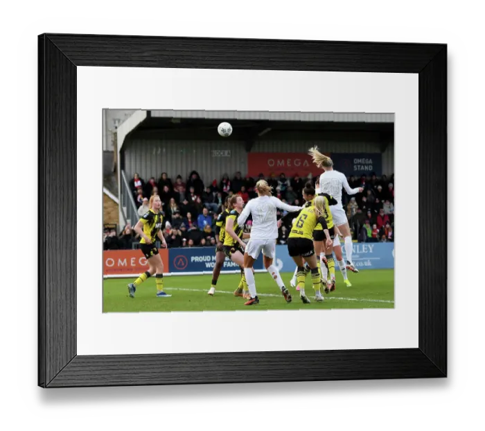 Framed Print : Arsenal Women Score Four Goals Against Watford Women in FA Cup Fourth Round