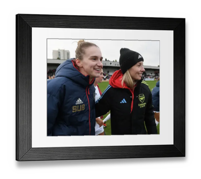 Framed Print : Arsenal Women and Vivianne Miedema Celebrate after Winning Against Watford Women in FA Cup Fourth Round Framed Print : Arsenal Women and Vivianne Miedema Celebrate after Winning Against Watford Women in FA Cup Fourth Round