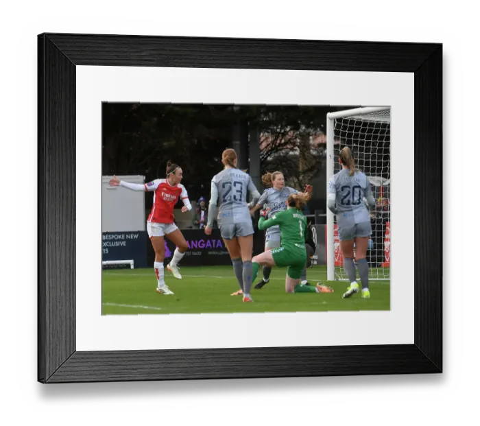 Framed Print : Caitlin Foord Scores the Winning Goal: Arsenal Women Defeat Everton Women in Barclays WSL Clash Framed Print : Caitlin Foord Scores the Winning Goal: Arsenal Women Defeat Everton Women in Barclays WSL Clash