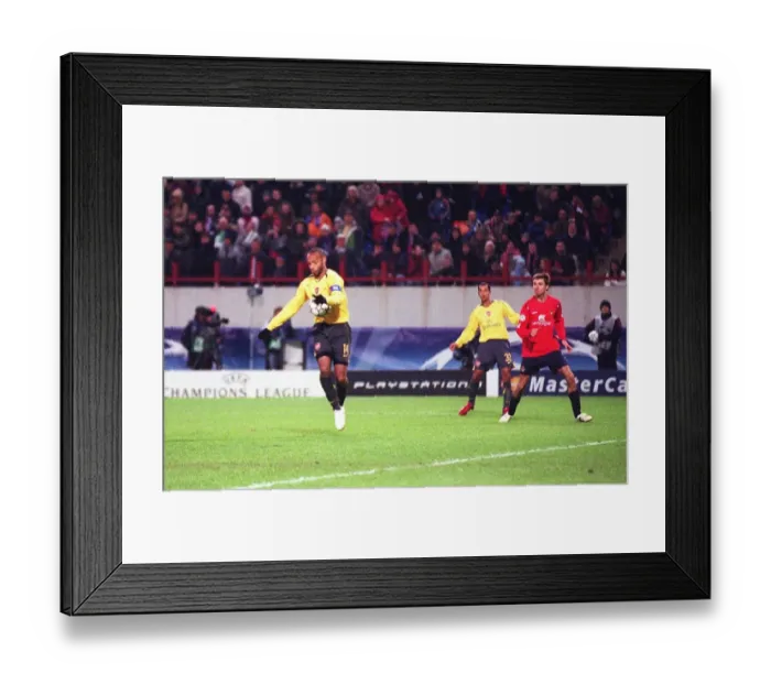 Framed Print : Thierry Henry's Disallowed Goal: Arsenal's Heartbreak in Champions League Clash with CSKA Moscow, October 17, 2006