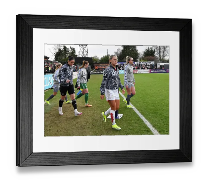 Framed Print : Arsenal Women's Super League: Katie McCabe Leads Arsenal Against Everton