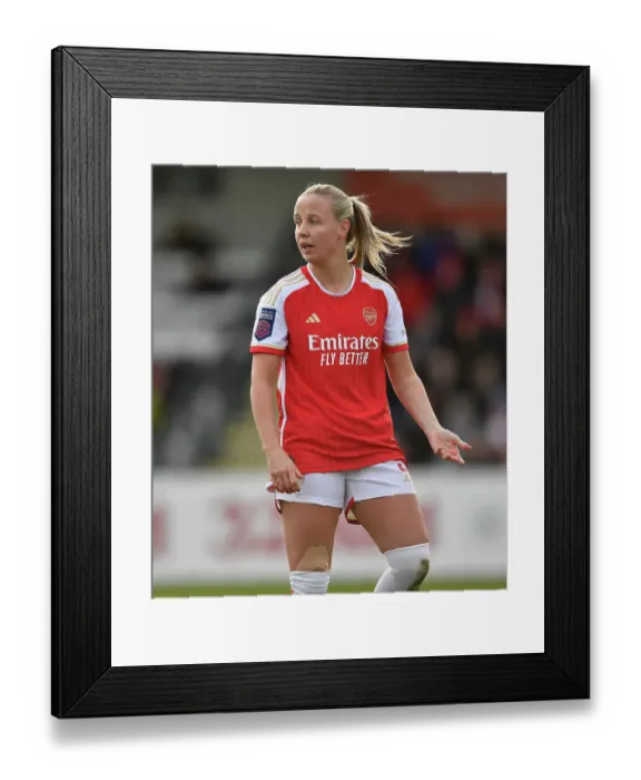 Framed Print : Arsenal Women vs Everton Women: Barclays Super League Showdown at Meadow Park (2023-24) - Beth Mead in Action