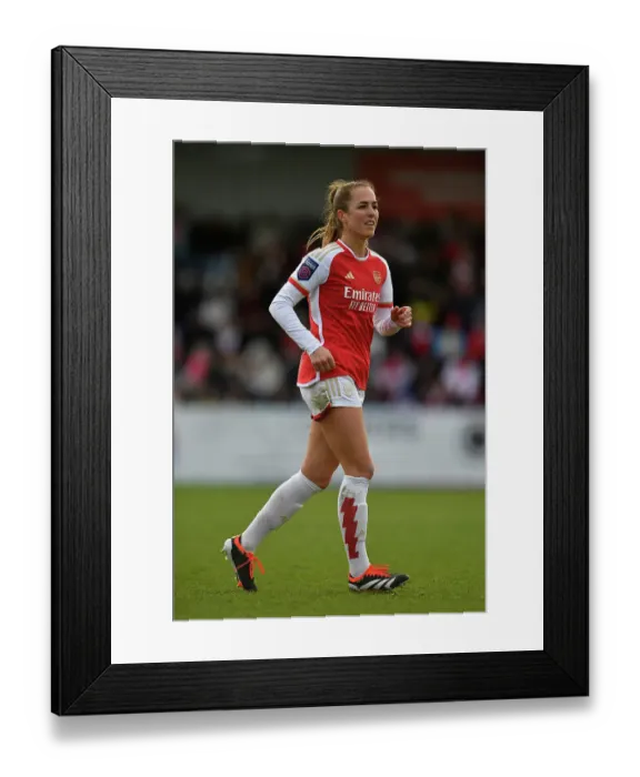 Framed Print : Arsenal Women vs Everton Women: Super League Clash at Meadow Park (2023-24)