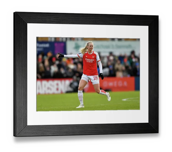 Framed Print : Arsenal Women vs. Everton Women: Barclays Super League Showdown at Meadow Park (2023-24)