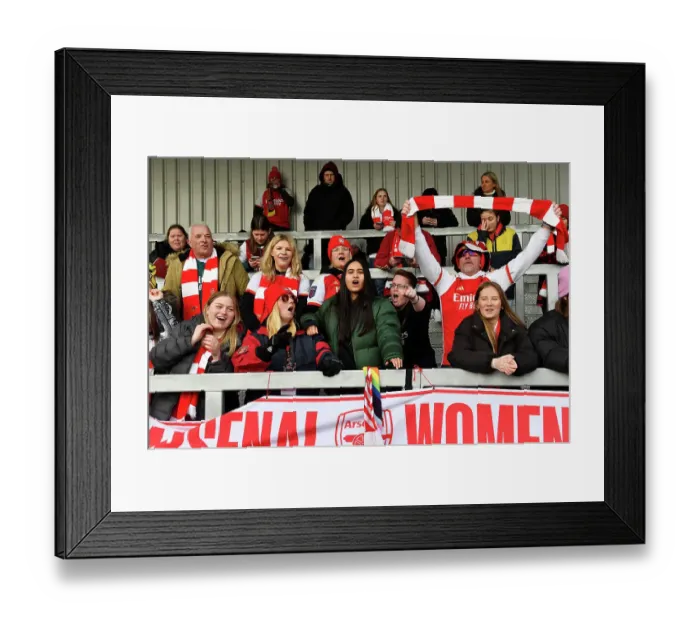 Framed Print : Arsenal Women vs Everton Women: Barclays Super League Showdown at Meadow Park (2023-24) - A Sea of Passionate Arsenal Fans Awaits Framed Print : Arsenal Women vs Everton Women: Barclays Super League Showdown at Meadow Park (2023-24) - A Sea of Passionate Arsenal Fans Awaits