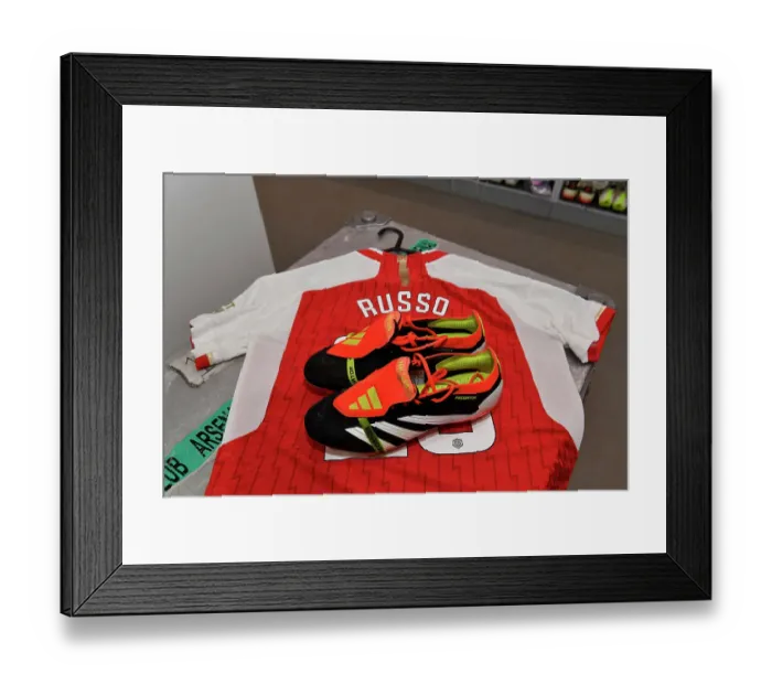 Framed Print : Alessia Russo Unveils New Adidas Boots in Arsenal Women's Changing Room Before Arsenal vs Everton (Barclays Women's Super League, 2023-24) Framed Print : Alessia Russo Unveils New Adidas Boots in Arsenal Women's Changing Room Before Arsenal vs Everton (Barclays Women's Super League, 2023-24)