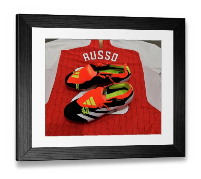 Framed Print : Arsenal Women vs Everton Women: Alessia Russo Debuts New Adidas Boots in Barclays WSL Match