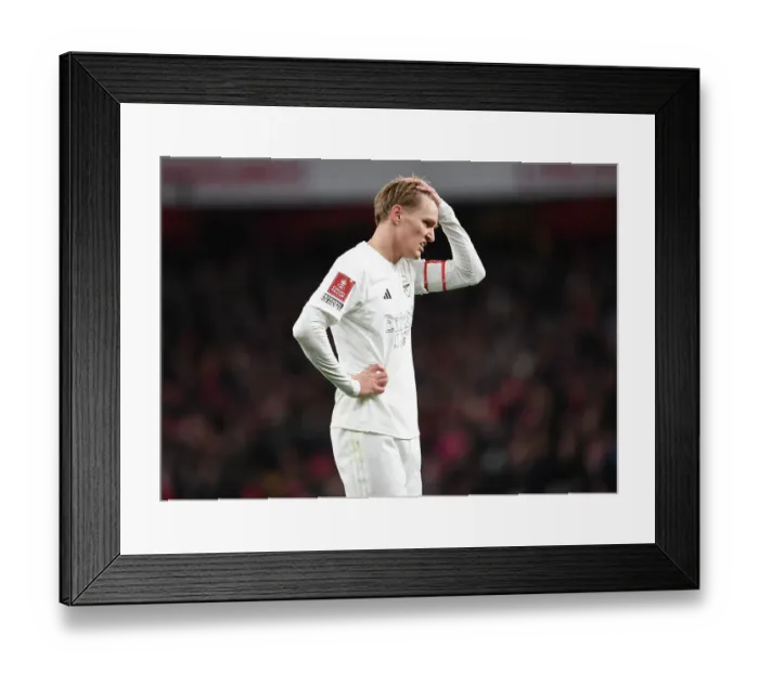 Framed Print : Martin Odegaard in Action: Arsenal vs Liverpool - FA Cup 2023-24 Framed Print : Martin Odegaard in Action: Arsenal vs Liverpool - FA Cup 2023-24