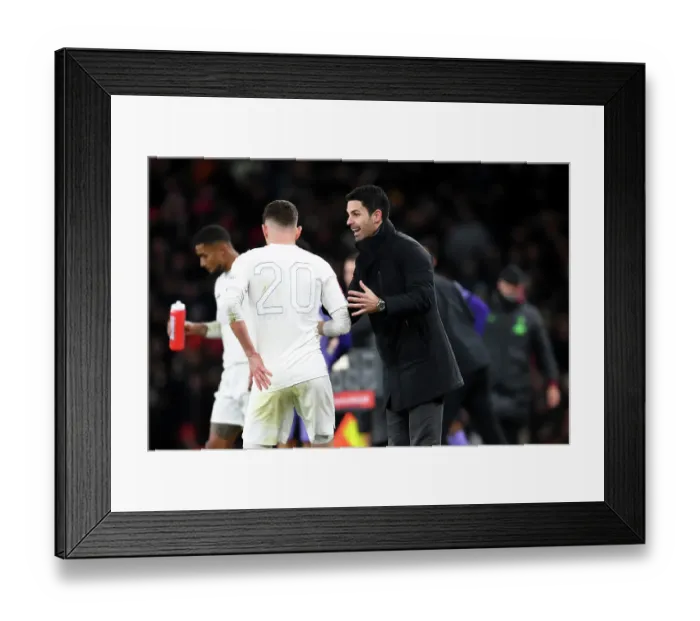 Framed Print : Arsenal's All-White Unity: Arteta's Team Tackles Knife Crime vs Liverpool in Emirates FA Cup Framed Print : Arsenal's All-White Unity: Arteta's Team Tackles Knife Crime vs Liverpool in Emirates FA Cup