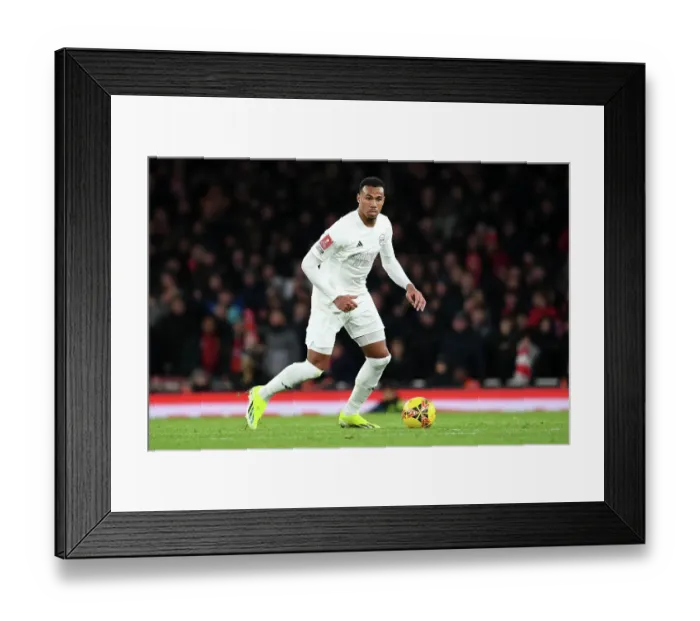 Framed Print : Gabriel Charges Forward in Arsenal's All-White Kit: Emirates FA Cup Clash Against Liverpool Framed Print : Gabriel Charges Forward in Arsenal's All-White Kit: Emirates FA Cup Clash Against Liverpool
