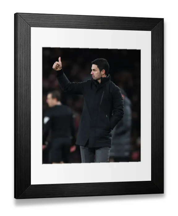 Framed Print : Mikel Arteta's Arsenal Face Off Against Liverpool in FA Cup Showdown (2023-24)