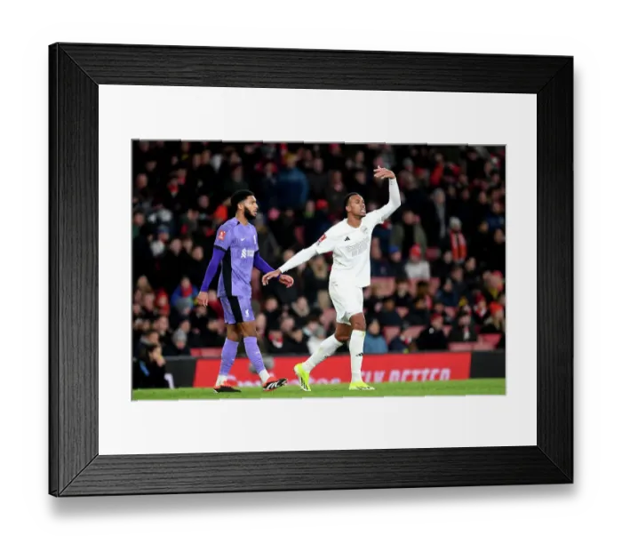 Framed Print : Arsenal's White Out: United Against Knife Crime - Arsenal vs. Liverpool, FA Cup Third Round