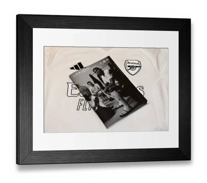 Framed Print : Arsenal's White Wave: Uniting Against Knife Crime - Arsenal vs. Liverpool in FA Cup