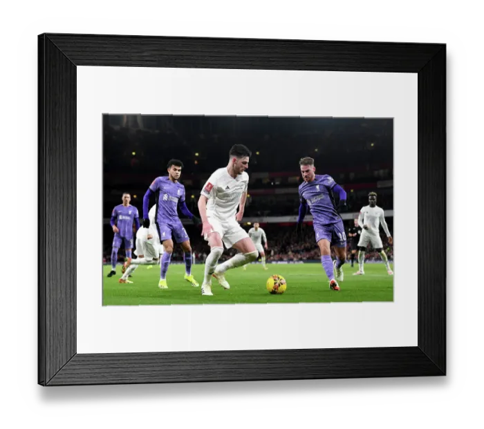 Framed Print : No More Red: Arsenal vs. Liverpool - A Battle for Possession in the Emirates FA Cup Framed Print : No More Red: Arsenal vs. Liverpool - A Battle for Possession in the Emirates FA Cup