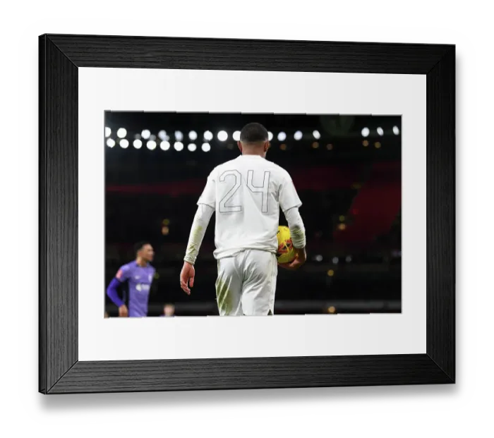Framed Print : Arsenal Unites Against Knife Crime: White Out Match vs. Liverpool in FA Cup