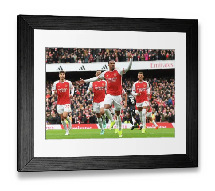 Framed Print : Gabriel's First Arsenal Goal: Arsenal 1-0 Crystal Palace (2023-24) Framed Print : Gabriel's First Arsenal Goal: Arsenal 1-0 Crystal Palace (2023-24)