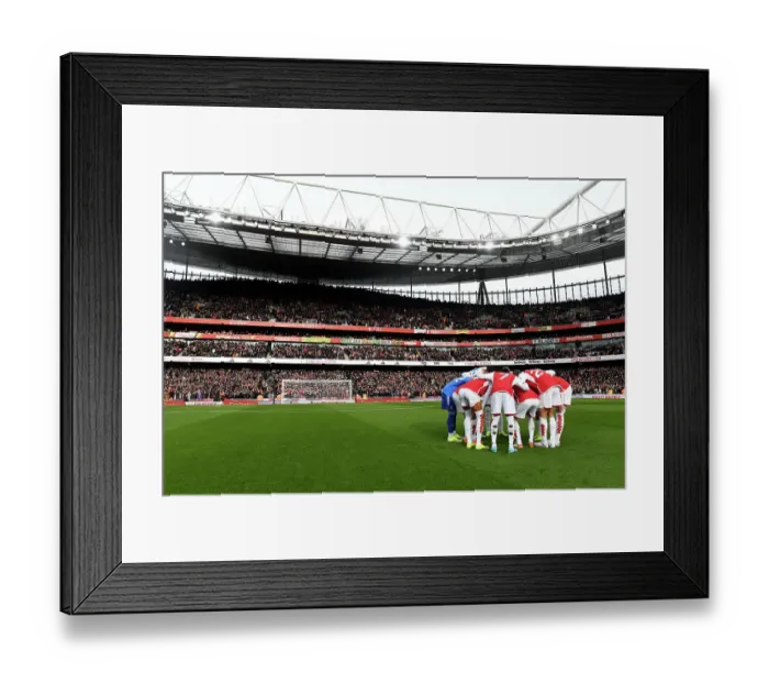 Framed Print : Arsenal Players Unite: Huddle Before Kickoff Against Crystal Palace (2023-24) Framed Print : Arsenal Players Unite: Huddle Before Kickoff Against Crystal Palace (2023-24)