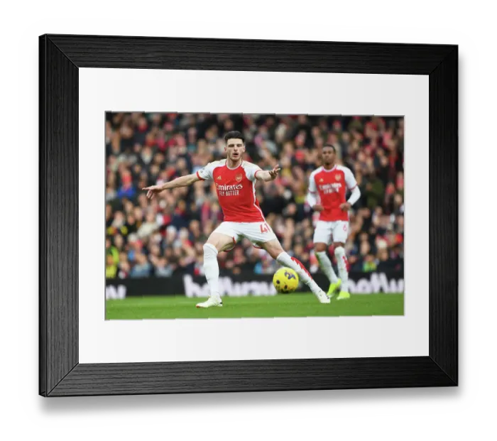 Framed Print : Declan Rice in Command: Arsenal vs. Crystal Palace at Emirates Stadium (Premier League 2023-24) Framed Print : Declan Rice in Command: Arsenal vs. Crystal Palace at Emirates Stadium (Premier League 2023-24)
