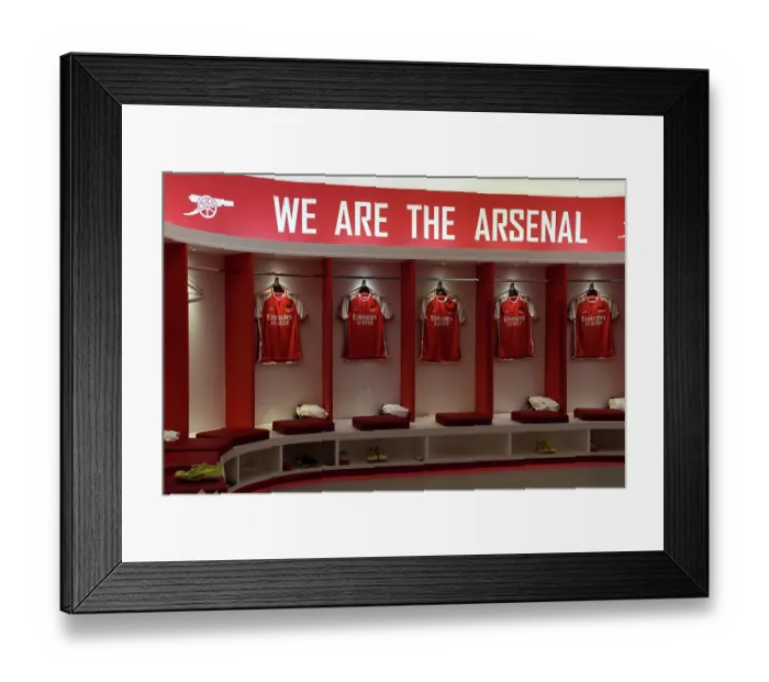 Framed Print : Arsenal Dressing Room: Pre-Match Preparation vs Crystal Palace (2023-24) Framed Print : Arsenal Dressing Room: Pre-Match Preparation vs Crystal Palace (2023-24)