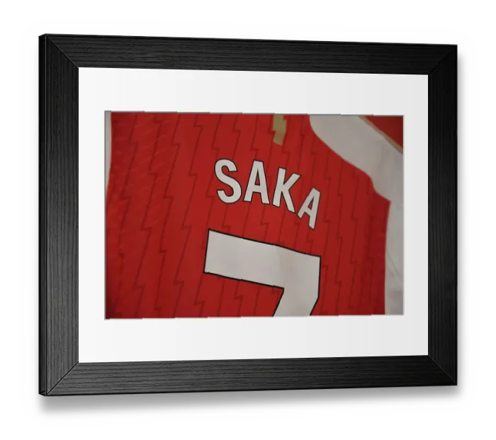 Framed Print : Arsenal FC: Bukayo Saka's Game-Ready Look before Arsenal vs Crystal Palace (2023-24) Framed Print : Arsenal FC: Bukayo Saka's Game-Ready Look before Arsenal vs Crystal Palace (2023-24)