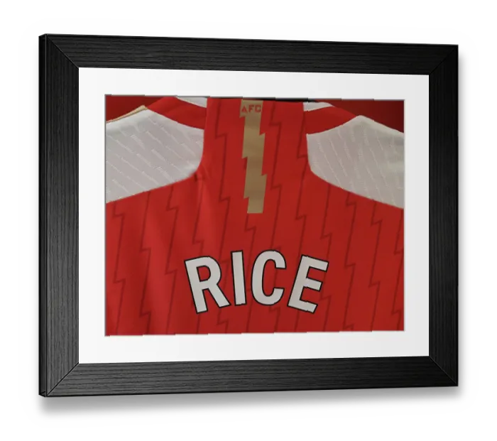 Framed Print : Declan Rice's Unexpected Arrival: A Peek into Arsenal's Changing Room (2023-24) - Arsenal FC vs Crystal Palace