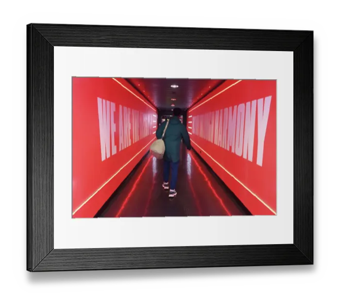 Framed Print : Bukayo Saka: Arsenal Star's Pre-Match Focus Ahead of Arsenal vs. Crystal Palace (2023-24)