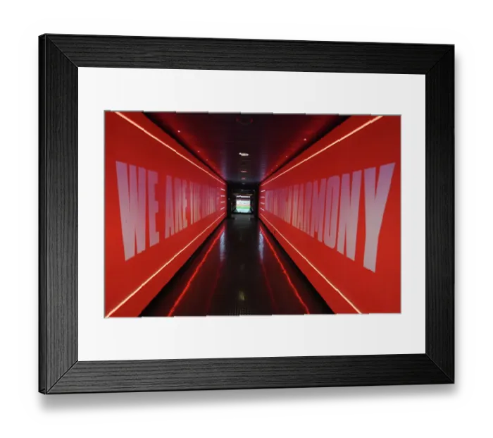Framed Print : Vier's Intense Focus: Arsenal's Key Player Before the Clash with Crystal Palace (2023-24)
