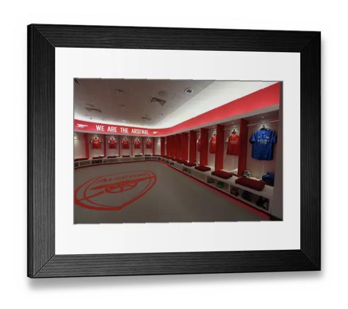 Framed Print : Arsenal FC: United in Focus - The Pre-Match Huddle (2023-24)