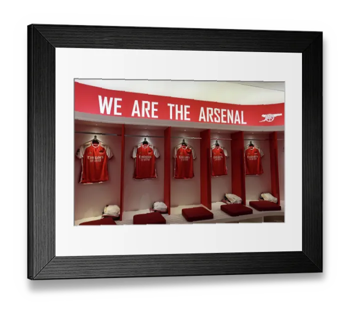 Framed Print : Arsenal Dressing Room: Pre-Match Focus before Taking on Crystal Palace (2023-24) Framed Print : Arsenal Dressing Room: Pre-Match Focus before Taking on Crystal Palace (2023-24)