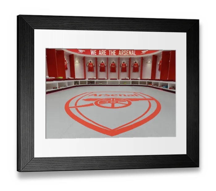 Framed Print : Arsenal Dressing Room: Pre-Match Preparation vs Crystal Palace (2023-24) Framed Print : Arsenal Dressing Room: Pre-Match Preparation vs Crystal Palace (2023-24)