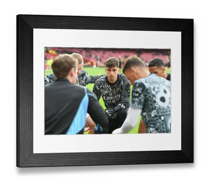 Framed Print : Arsenal's Kai Havertz Prepares for Arsenal vs Crystal Palace (2023-24): Focused at Emirates Stadium Framed Print : Arsenal's Kai Havertz Prepares for Arsenal vs Crystal Palace (2023-24): Focused at Emirates Stadium
