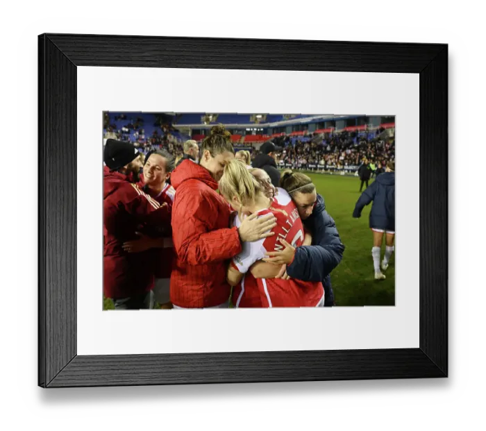 Framed Print : Arsenal Women Celebrate FA WSL Cup Triumph Over Reading