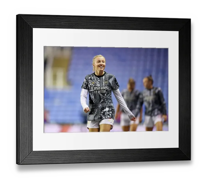 Framed Print : Arsenal Women's Squad in Pre-Match Warm-Up: Leah Williamson Focuses Ahead of Reading FA WSL Cup Clash Framed Print : Arsenal Women's Squad in Pre-Match Warm-Up: Leah Williamson Focuses Ahead of Reading FA WSL Cup Clash