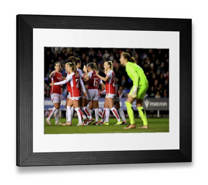 Framed Print : Arsenal Women Celebrate Stina Blackstenius's FA WSL Cup-Winning Goal Against Reading