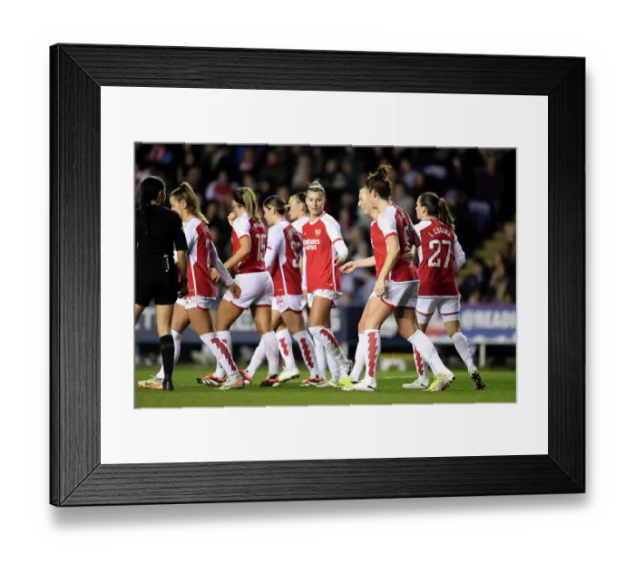 Framed Print : Arsenal Women Celebrate Stina Blackstenius's FA WSL Cup-Winning Goal Against Reading