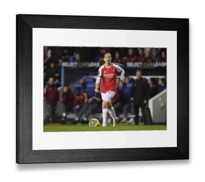 Framed Print : Arsenal Women's Continental Tyres League Cup Victory: Crushing Reading