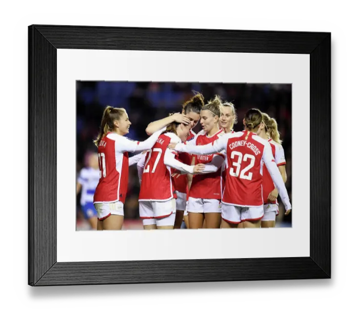 Framed Print : Arsenal Women's Continental Tyres League Cup Triumph: Laia Codina's Brace Secures 4-0 Victory