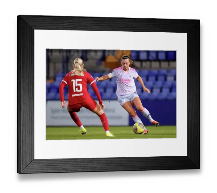 Framed Print : Katie McCabe vs. Sofie Lundgaard: Intense Battle in Liverpool FC vs. Arsenal FC Women's Super League Clash Framed Print : Katie McCabe vs. Sofie Lundgaard: Intense Battle in Liverpool FC vs. Arsenal FC Women's Super League Clash
