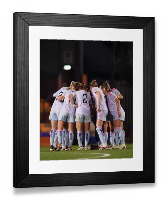 Framed Print : Arsenal Rally at Halftime: Liverpool FC vs. Arsenal FC, Barclays Women's Super League