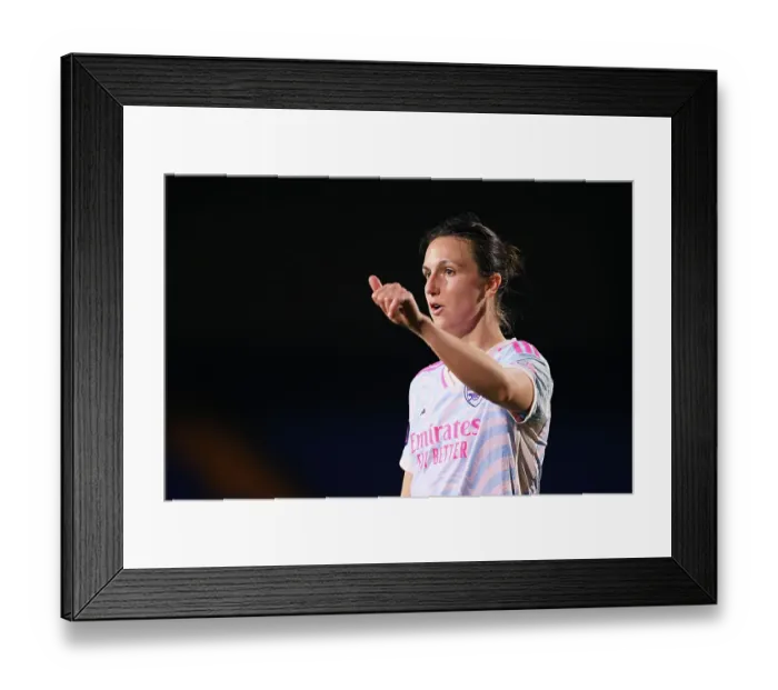 Framed Print : Arsenal's Lotte Wubben-Moy Reacts During Liverpool vs Arsenal Women's Super League Match Framed Print : Arsenal's Lotte Wubben-Moy Reacts During Liverpool vs Arsenal Women's Super League Match