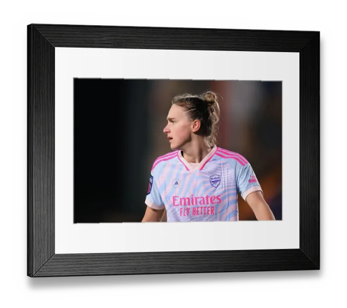 Framed Print : Vivianne Miedema Ponders the Next Move: Liverpool FC vs. Arsenal FC, Barclays Women's Super League