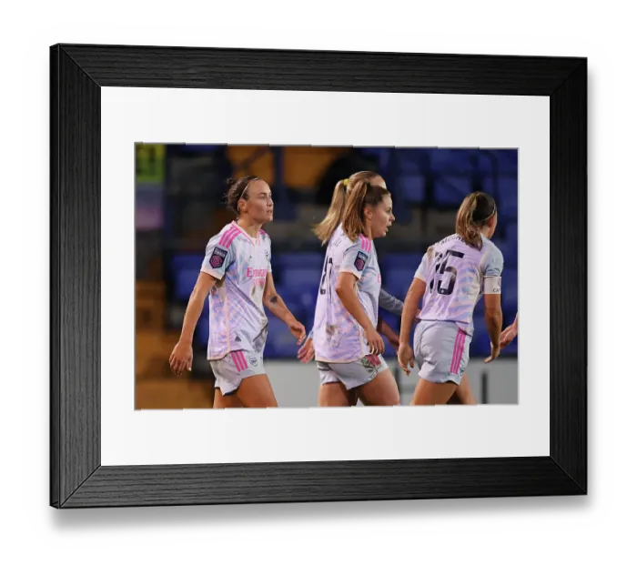 Framed Print : Arsenal Women Triumph Over Liverpool: Caitlin Foord Scores Second Goal in Thrilling Barclays Super League Match