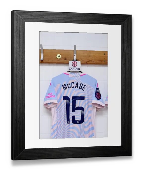 Framed Print : Arsenal's Katie McCabe Prepares for Liverpool Clash: Captain's Armband and Leadership in Women's Super League